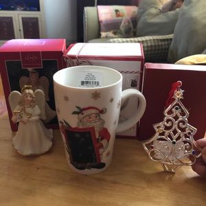 NWB LENOX ORNAMENTS AND MUG
